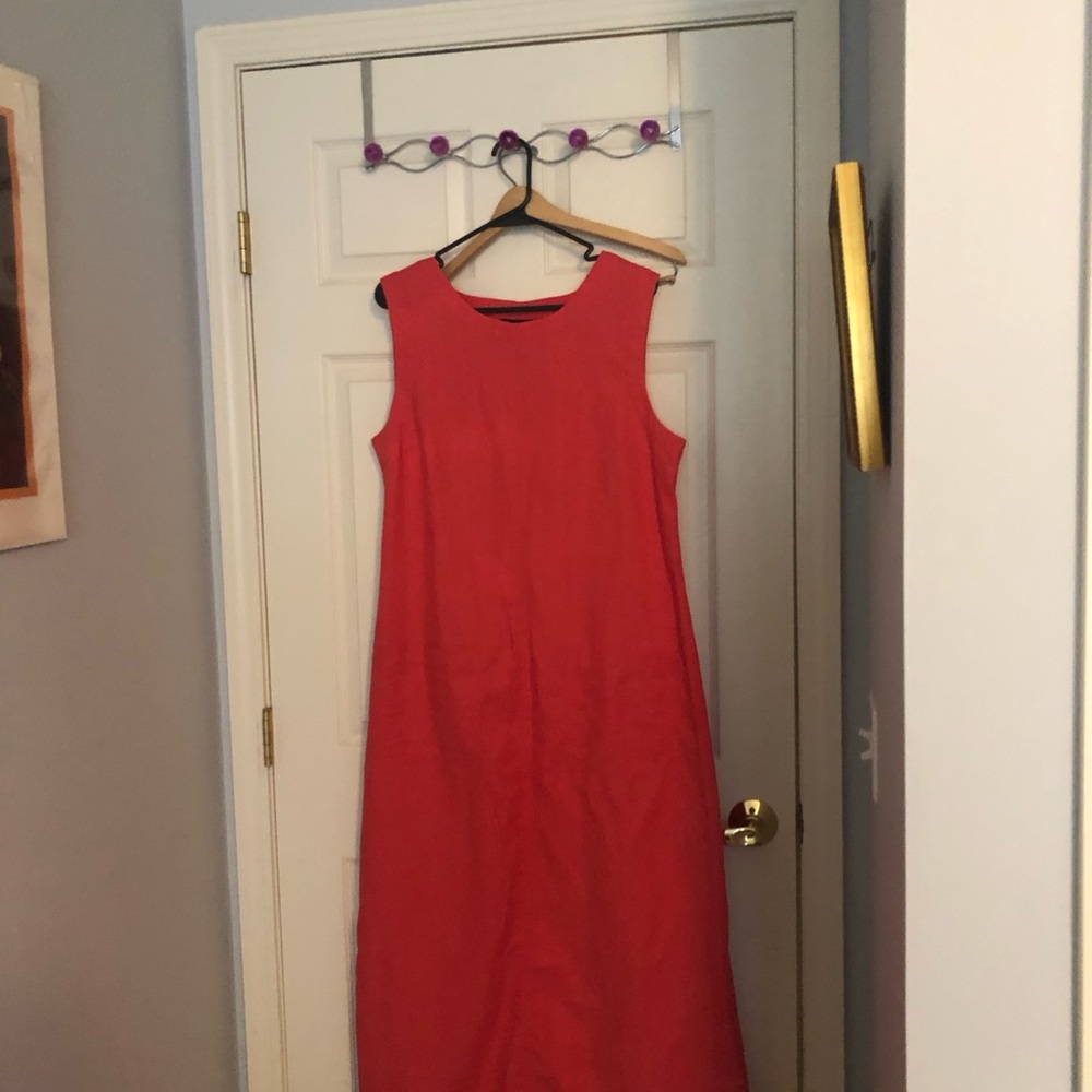 Size XL LINEN summer dress.